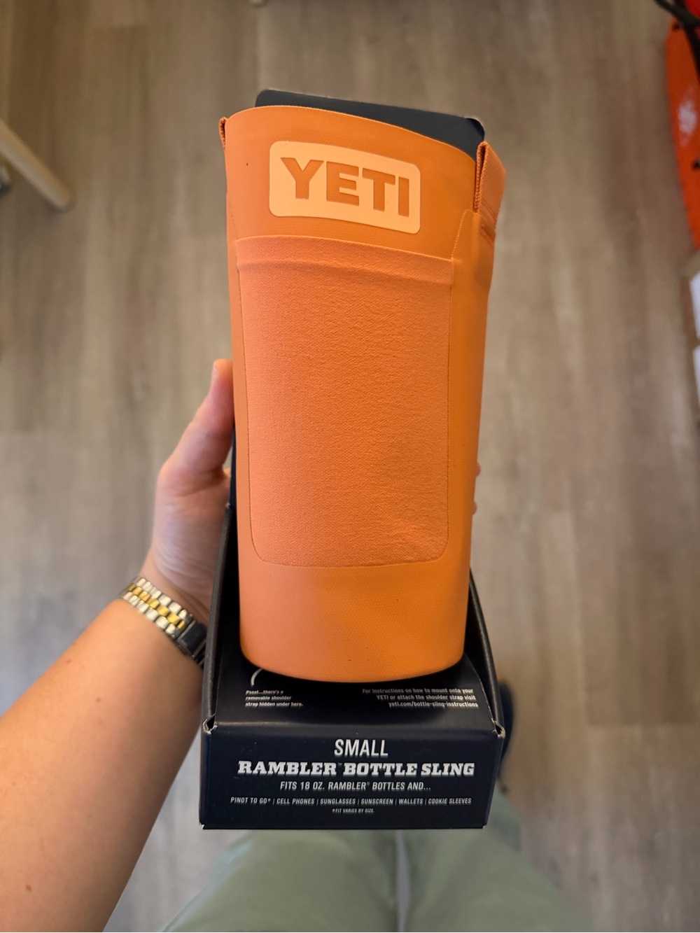 Yeti Orange Bottle Sling with Carry Strap